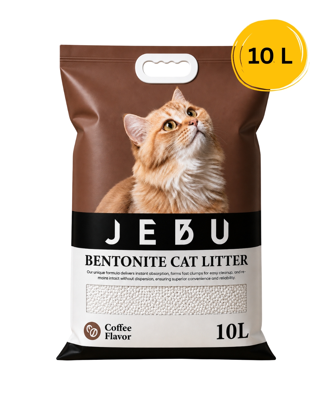 JEBU Bentonite Cat Litter 10L (Coffee Flavor)