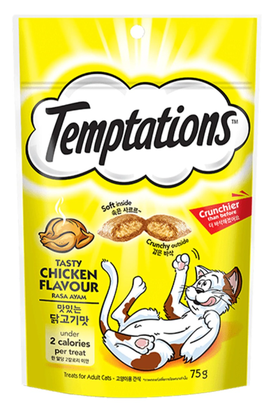 Temptations Cat Treat Biscuit Tasty Chicken Flavor 75g